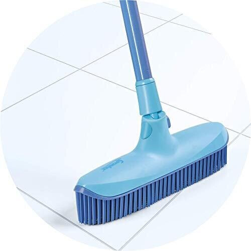 Spontex Catch and Clean Indoor Rubber Broom and Dustpan 1
