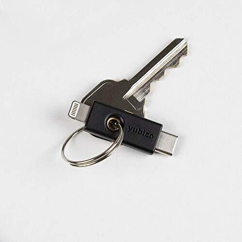 Yubico YubiKey 5Ci - Two Factor Authentication Android/PC/iPhone Security Key, Dual Connectors for Lighting/USB-C - FIDO Certified USB Password Key, 2