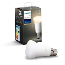 Philips Hue White Single Smart Bulb LED [B22 Bayonet Cap] with Bluetooth, Works with Alexa and Google Assistant
