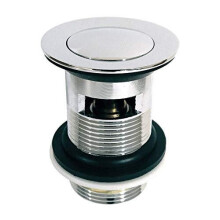 Xcel Home Quality Slotted Chrome Click Clack Basin Pop Up Waste Brass Sink Basin Plug -FBA