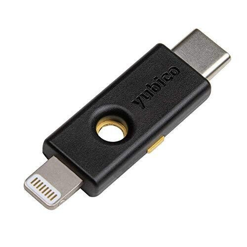 Yubico YubiKey 5Ci - Two Factor Authentication Android/PC/iPhone Security Key, Dual Connectors for Lighting/USB-C - FIDO Certified USB Password Key,