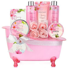 Cesti Regalo Body & Earth per Donne Set Bagno e Corpo, Regali Spa Cherry Blossom & Jasmine, Regali di Natale