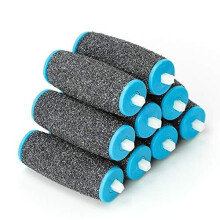 9Pcs Scholl Velvet Smooth Pedi Replacement Rollers Heads Refills, Extra Coarse for Hard Skin Remover