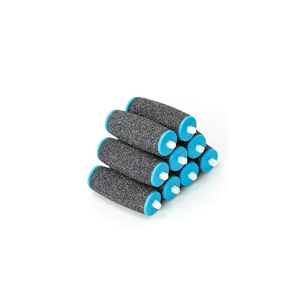 Canvalite 9Pcs Scholl Velvet Smooth Pedi Replacement Rollers Heads Refills, Extra Coarse For Hard Skin Remover