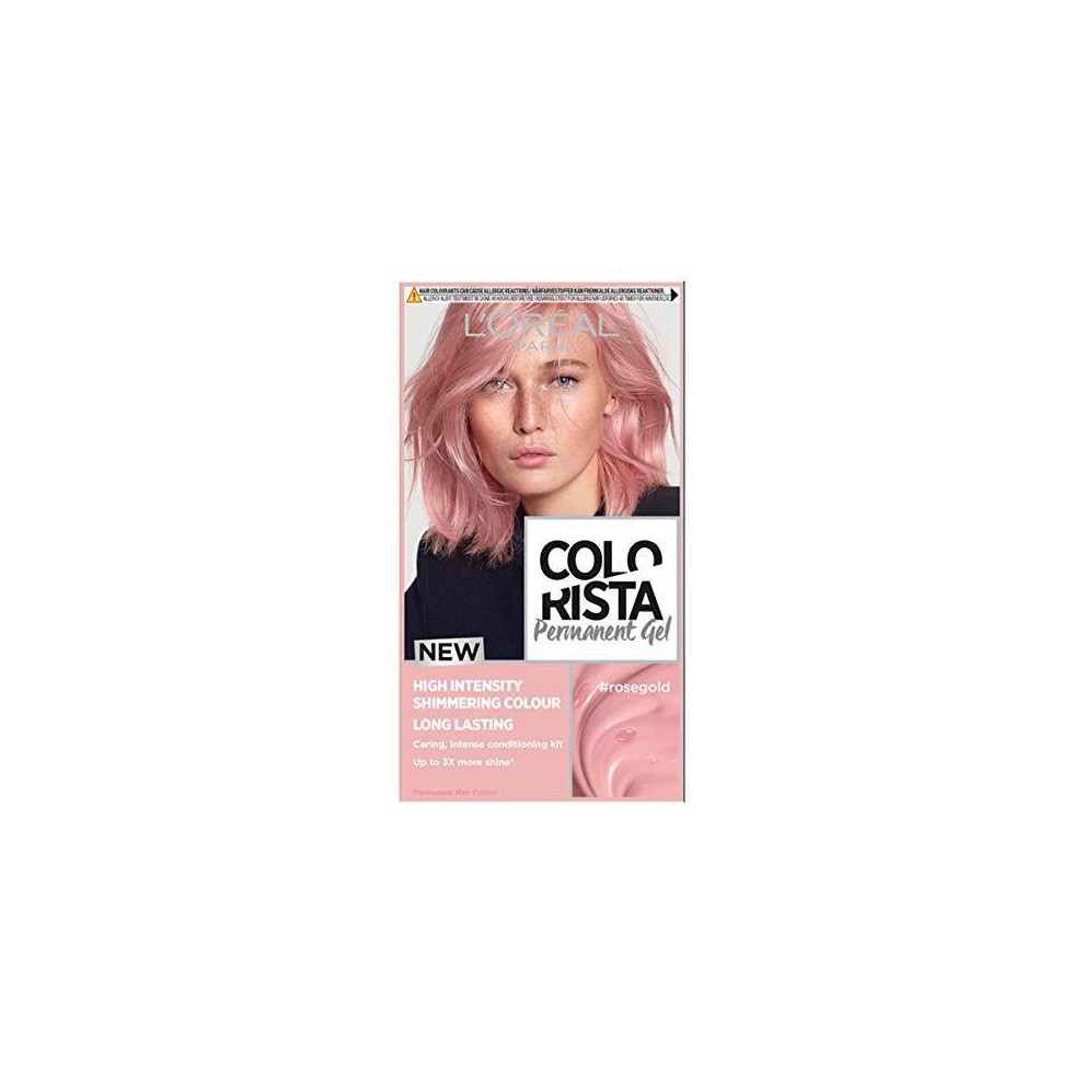 L'Oreal Paris Colorista Permanent Rose Gold Hair Dye Gel Long-Lasting Permanent Hair Colour