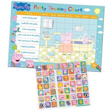Paper Projects 01.70.30.022 Peppa Pig Potty and Toilet Training Reward Chart and Stickers
