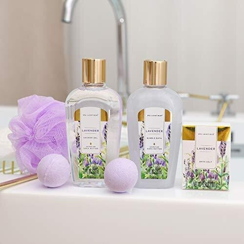 8pc Spa Luxetique Lavender Gift Set 1