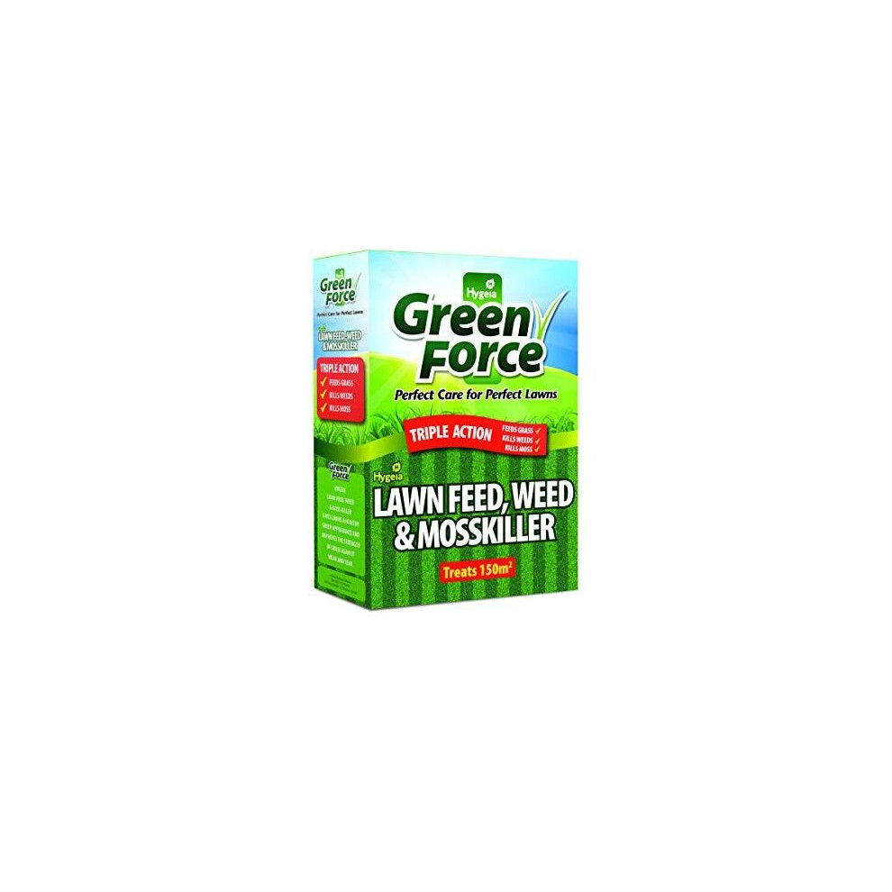 Greenforce Fertilizer Weed Moss Killer, Greens Lawn, Grey