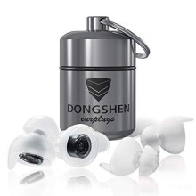 DONGSHEN Ear Plugs for Sleeping Reusable & Ultra-Soft Silicone,Alarm Remains Audible,Perfect Noise Cancelling Earplugs for Sleeping,Tinnitus,Snoring