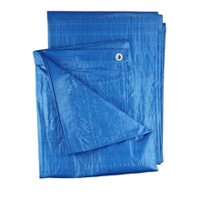 3m x 4m blue tarpaulin/ground sheet/cover up with eyelets,heavy duty