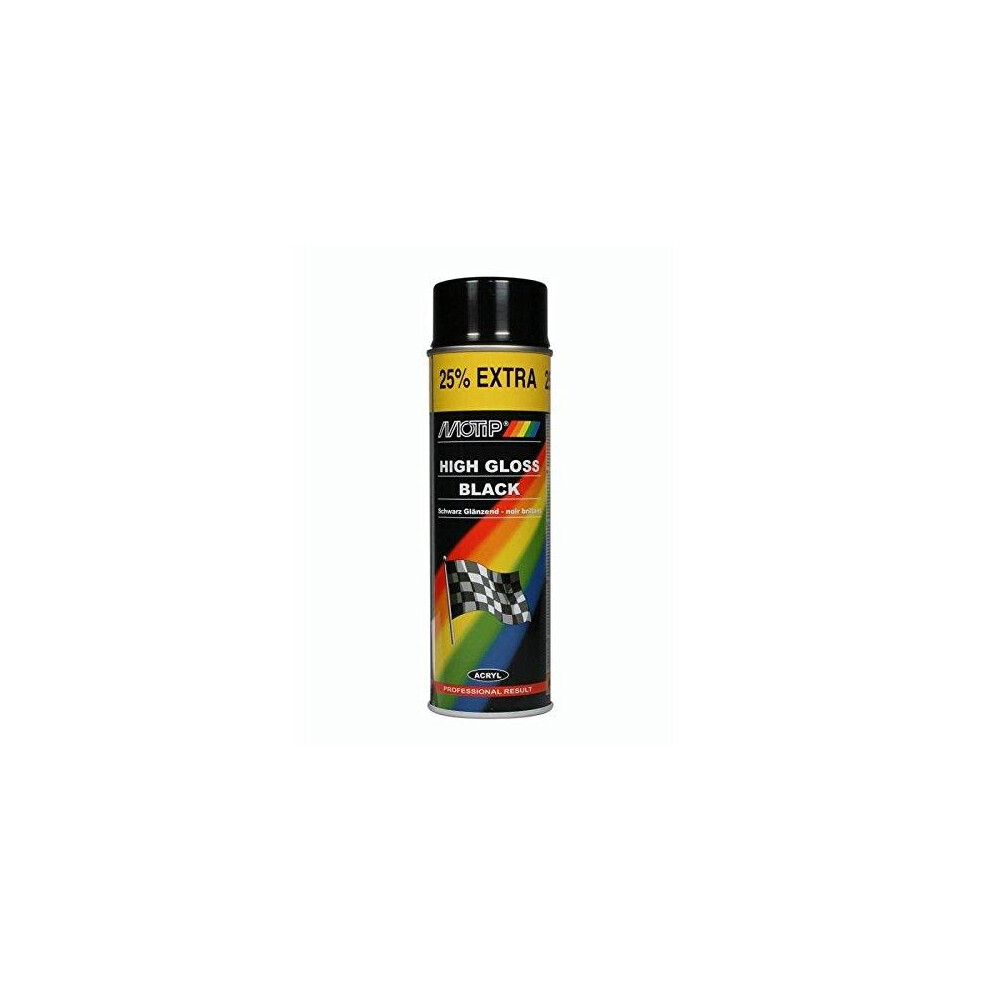 Motip Spray Paint - Gloss - 500 Ml Black