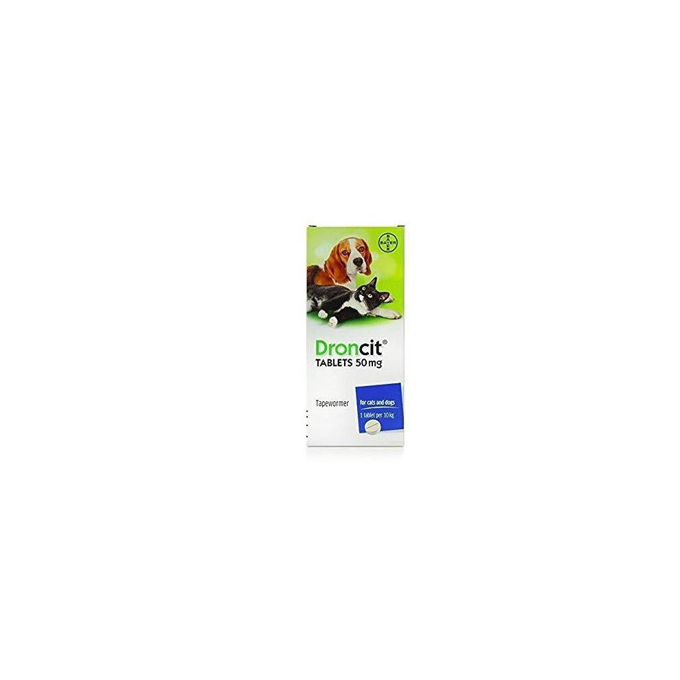 Bayer - Droncit Dog & Cat Tapeworm Tablets x 10 Pack