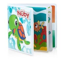 Nuby Badebuch mit wasserfesten Seiten und Überraschungsquietscher, Frühbildung, 0 M+