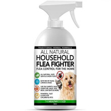 All Natural Household Flea Fighter Spray 500ml - Safe for Dogs, Cats & Kids - Kills Fleas, Ticks & Lice