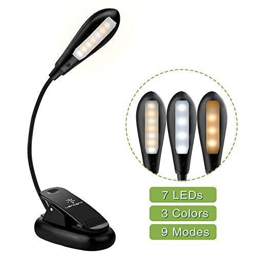 Clip On Light For Bed COLORLIFE Desk Lamp Clip On Light-7W 2600mAH - Main Image