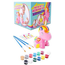 GirlZone: Paint Your Own Unicorn Money Box for Girls, Arts & Crafts for Kids, Great Birthday Gift For Girls of all ages