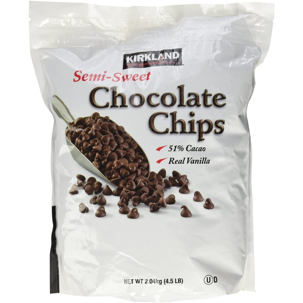 Kirkland Signature Kirkland Semi Sweet Chocolate Chips 1 X 2.04Kg