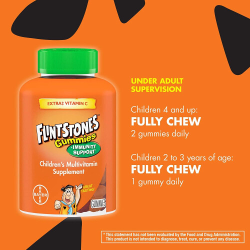 Flintstones, Detský multivitamin, + Podpora imunity, 150 Gummies 2