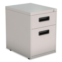 ALE Two-Drawer Metal Pedestal File, Light Gray