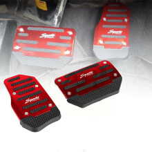 Universal Non-Slip Automatic Throttle Brake Foot Pedal Pad Cover Car Pats Red