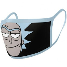 2 x Rick And Morty TV Show Protective Face Masks Coverings Washable & Reusable