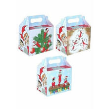 12 Christmas Party Food/Meal Boxes - Elfin Around Lunch Boxes