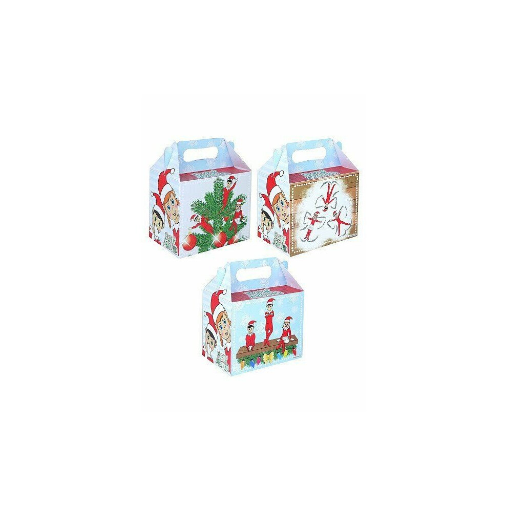 Henbrandt 12 Christmas Party Food/Meal Boxes - Elfin Around Lunch Boxes