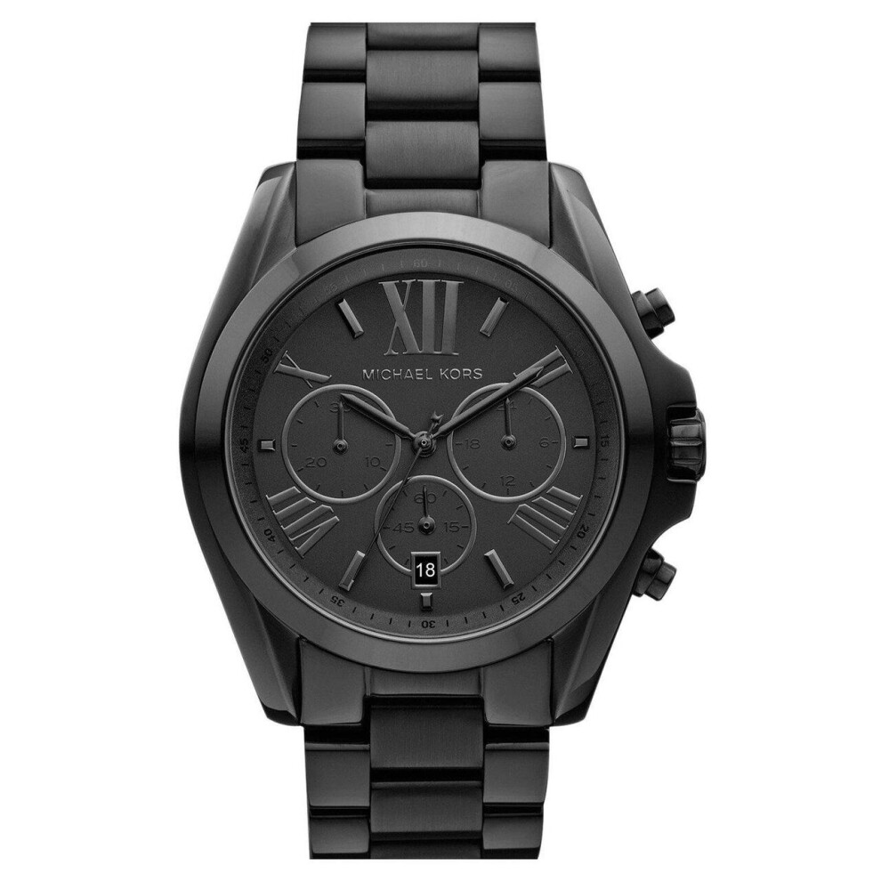 Michael Kors Bradshaw Chronograph Black Ion-plated Mk5550 Unisex Watch