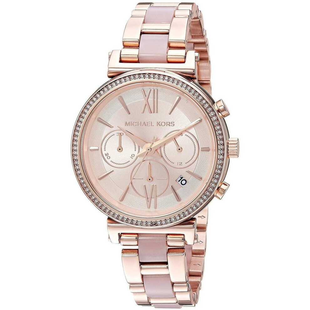 Michael Kors Sofie Chronograph Quartz Diamond Accent Mk6560 Women's Watch