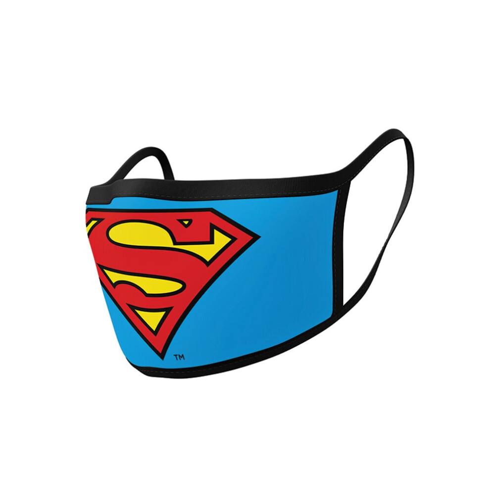 Official DC Comics Superman Logo Face Masks (2 Pack)