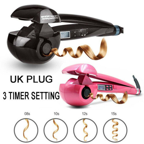 Auto Electric Hair Curlers Curling Iron Roller Tool Ceramic LCD Display on OnBuy