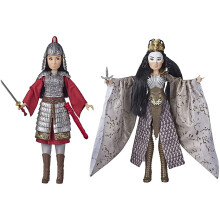 Muñecas Disney Princess Mulan y Xianniang con casco, armadura y espada, inspiradas en la película