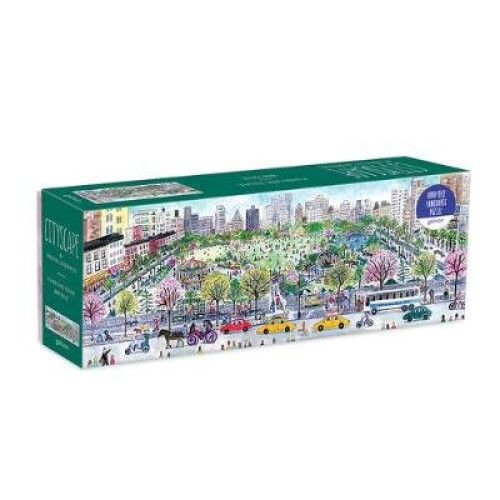 Michael Storrings Cityscape 1000 Piece Panoramic Puzzle - Book