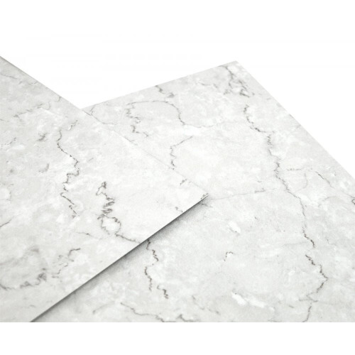 4pk YÖL White Marble Effect Self-Adhesive Vinyl Floor Tiles 2