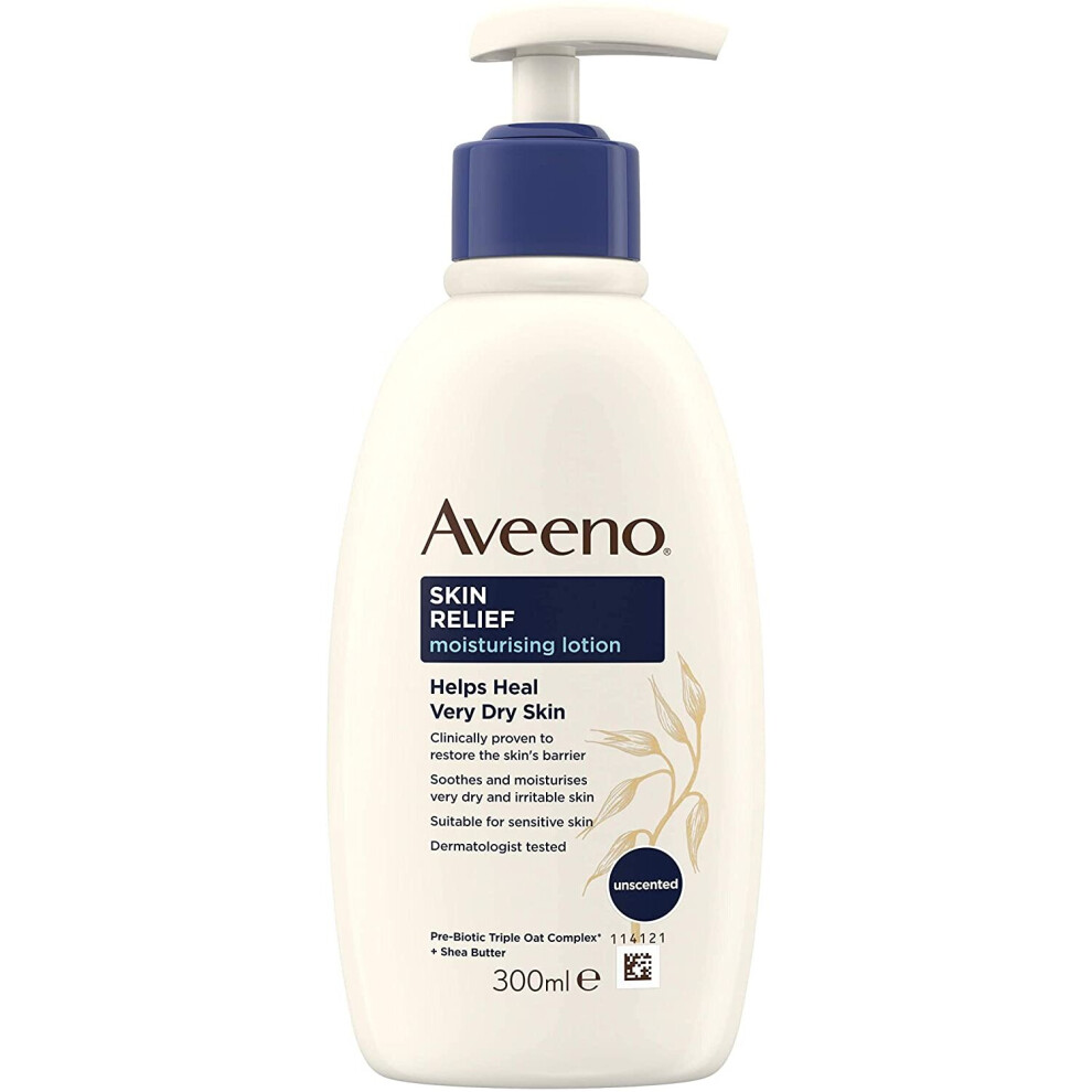 Aveeno Skin Relief Moisturising Lotion, Soothes Skin From Day 1