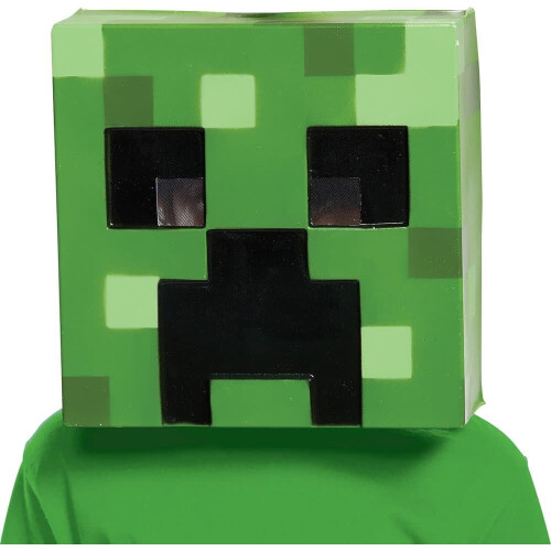 Minecraft M   scara infantil de Minecraft Creeper verde