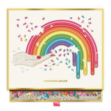 Galison Jonathan Adler Rainbow Hand Rompecabezas con forma de 750 piezas, actividad interior divertida, multicolor
