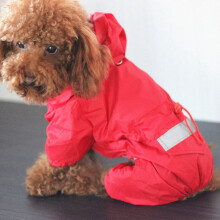 (Multicoloured, S) Pet Cat Dog Raincoat Hooded Reflective Puppy Small Dog Rain Coat Waterproof Jacket for Dogs Soft Breathable Mesh Dog Clothes