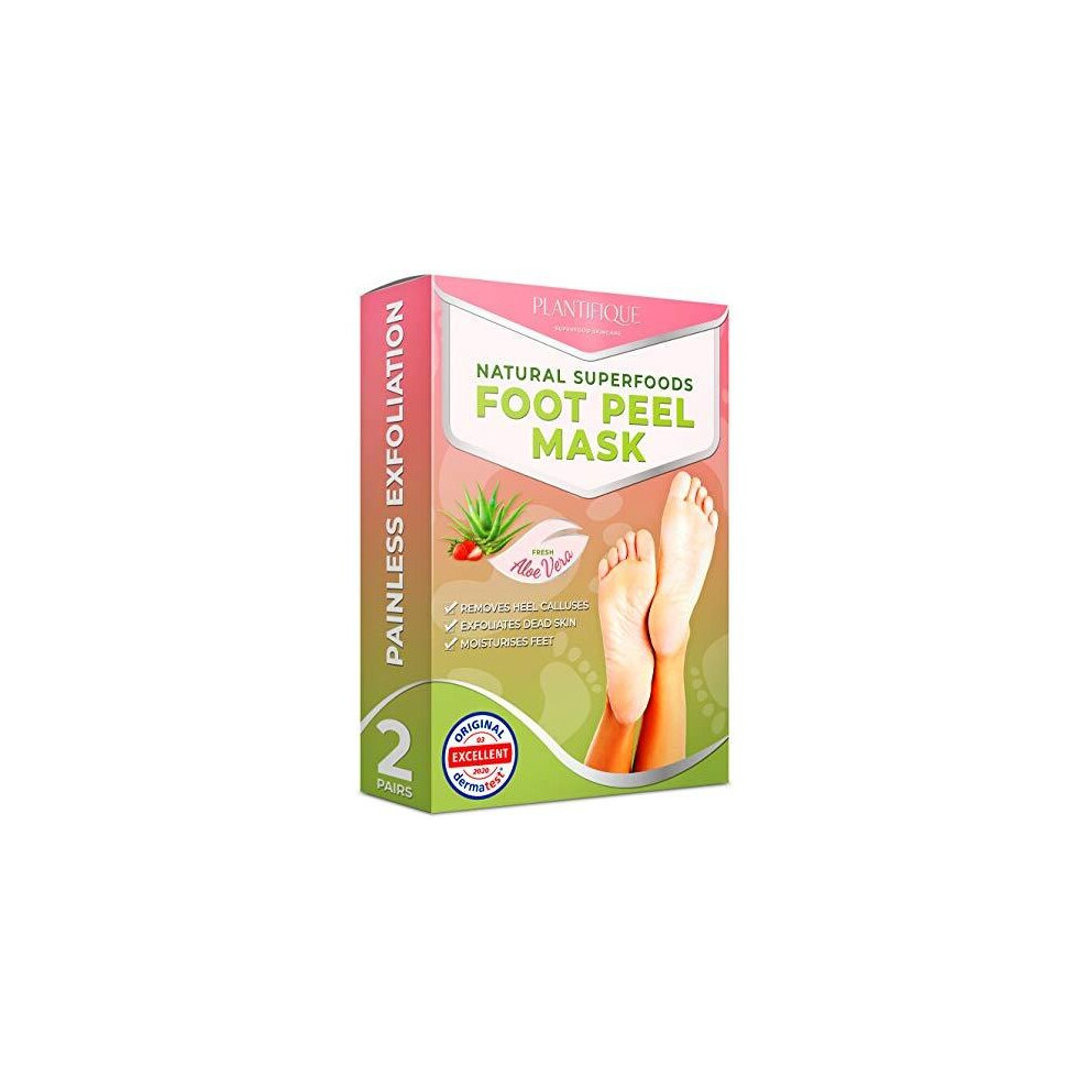 Plantifique Foot Peel Mask - Dermatologist Tested Foot Exfoliator Peeling Scrub for Dry, Cracked Feet Repair Heel | Callus and Dead Skin Remover for-image-OPC-P66G75N-NEW