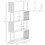 Homcom HOMCOM Wooden S-Shaped Storage Display Unit - White 5