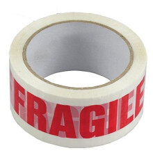 Triplast 48 mm x 66 m Fragile Printed Low Noise Parcel Packing Tape