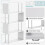 Homcom HOMCOM Wooden S-Shaped Storage Display Unit - White 7