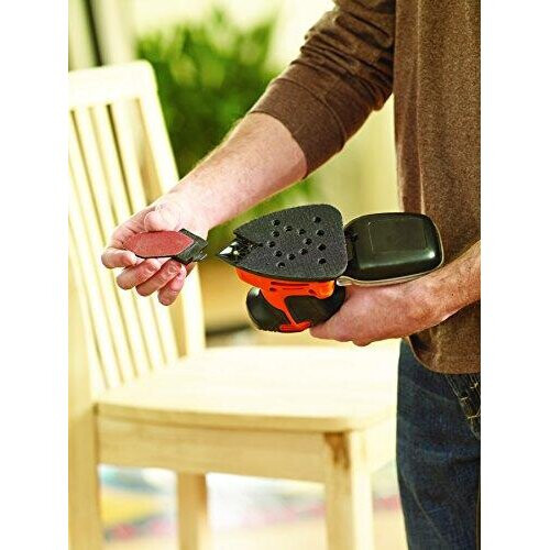 Black + Decker BLACK+DECKER KA2500K-GB Next Generation Mouse Sander with Kit Box and 9-Accessories, 120 W 2