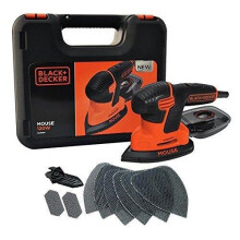 BLACK+DECKER KA2500K-GB Next Generation Mouse Sander with Kit Box and 9-Accessories, 120 W