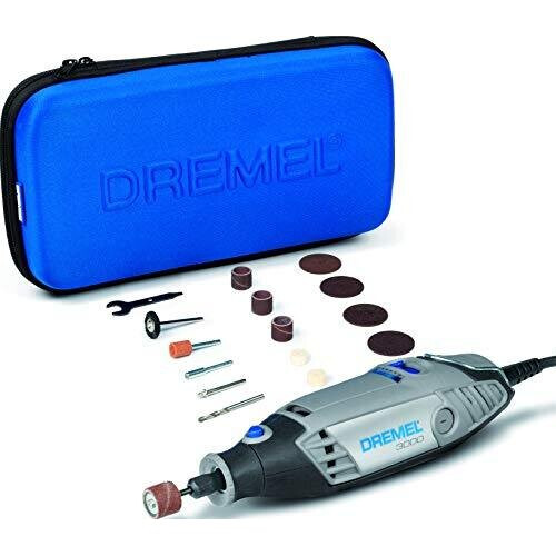 Dremel F0133000JB 3000 Rotary Multi Tool 130 W, Kit with 15 Accessories, Variable Speed 10000-33000 RPM for Cutting, Sanding, Drilling, Polishing, C