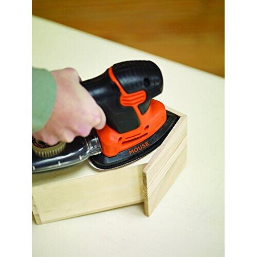 Black + Decker BLACK+DECKER KA2500K-GB Next Generation Mouse Sander with Kit Box and 9-Accessories, 120 W 1