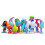 12pcs Trolls Magisches Haar Mohnzweig Elf Figur Spielzeug 5