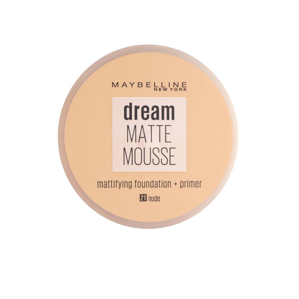 Maybelline Spf 15 Dream Matte Mousse Foundation 18Ml (Oily Skin) - Nude #021