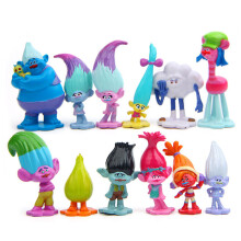 12pcs Trolls Magisches Haar Mohnzweig Elf Figur Spielzeug