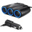 12V 3 WAY MULTI SOCKET CAR CIGARETTE LIGHTER SPLITTER 3 USB PLUG CHARGER PHONE 4